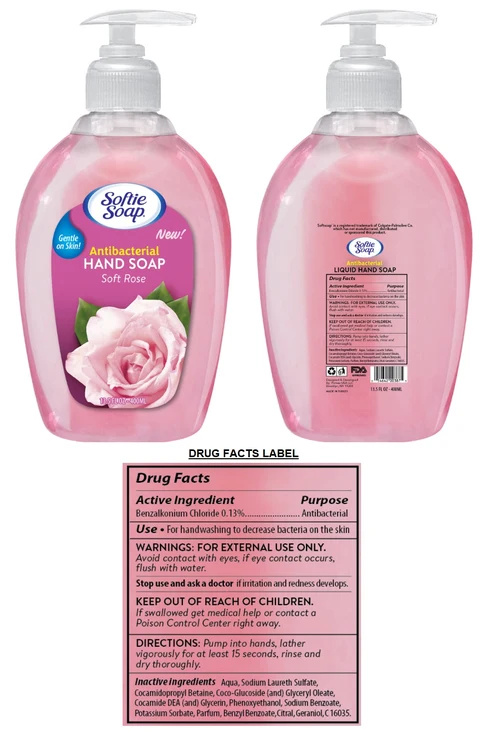 Softie Antibacterial HANDSOAP Soft Rose 포장