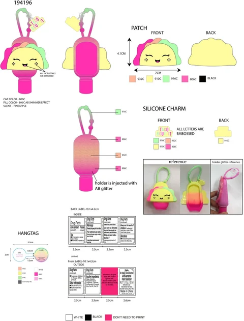 Justice be Happy Citrus Scented Antibacterial Hand Sanitizer 포장