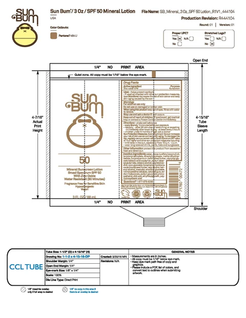 Sun Bum 50 Mineral Sunscreen 포장