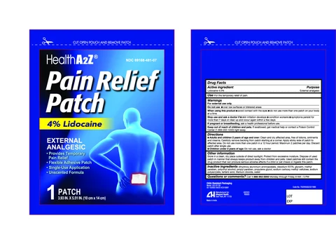 Lidocaine Pain Relief packaging