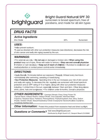 Bright Guard Natural SPF 30 packaging