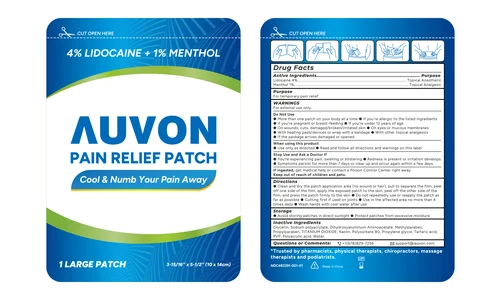 AUVON LIDOCAINE MENTHOL Pain Relief 포장