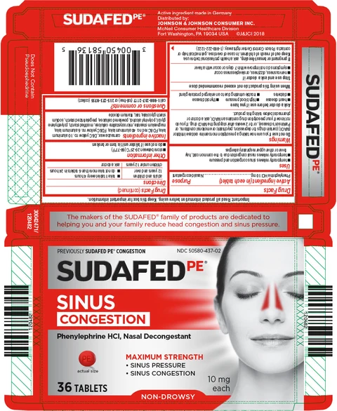 Sudafed PE Sinus Congestion 포장
