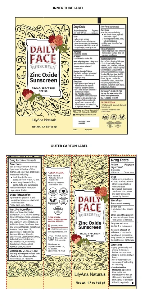 DAILY FACE SUNSCREEN Broad Spectrum SPF 30 포장