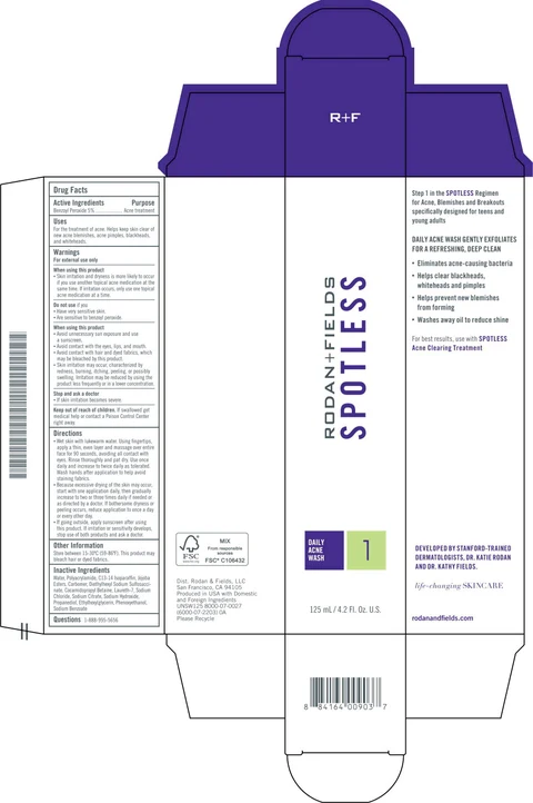 SPOTLESS Daily Acne Wash 포장