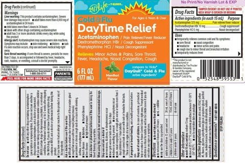 DayTime Relief, Cold and Flu, 24-7 Life by 7-Eleven 포장