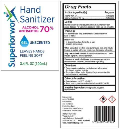 Superiorwor hand sanitizer 포장