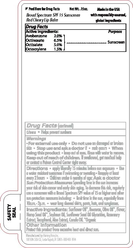 Red Cherry SPF 15 Broad Spectrum Lip Balm 포장