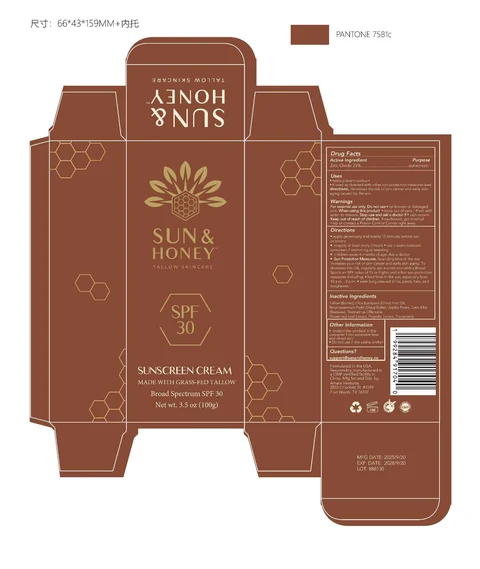 Sun and Honey Tallow Sunscreen SPF 30 포장