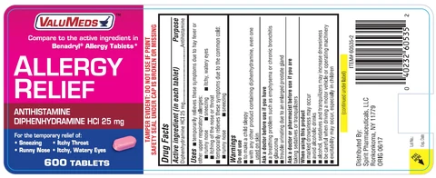 VALUMEDS ALLERGY RELIEF 포장
