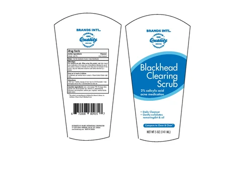 Blackhead clearing scrub 포장