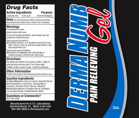 DermaNumb Analgesic 포장