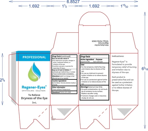 Regener-Eyes Ophthalmic Solution PROFESSIONAL 포장