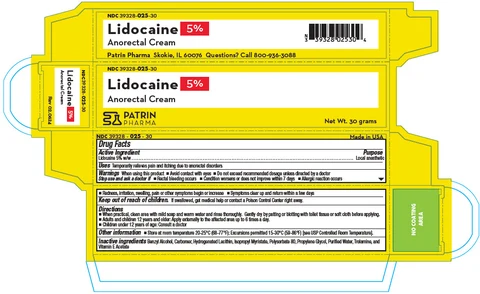 Lidocaine Anorectal packaging