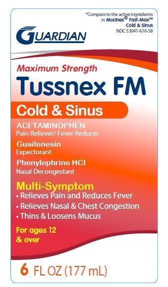 Tussnex FM Cold and Sinus 포장