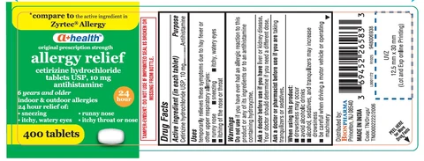 CETIRIZINE HYDROCHLORIDE 포장