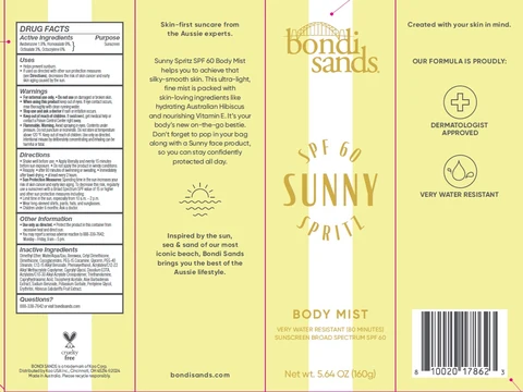 Bondi Sands SPF 60 Sunny Spritz Body Mist 포장