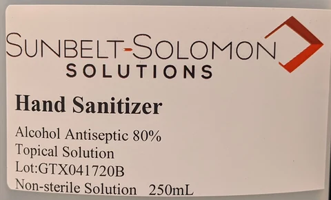 Hand Sanitizer packaging