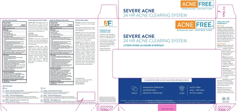 Acne Free SEVERE ACNE 24 HR Acne Clearing System packaging