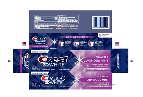 Crest 3D WhiteLuminous Mint 포장