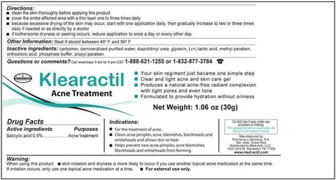 KLEARACTIL 포장