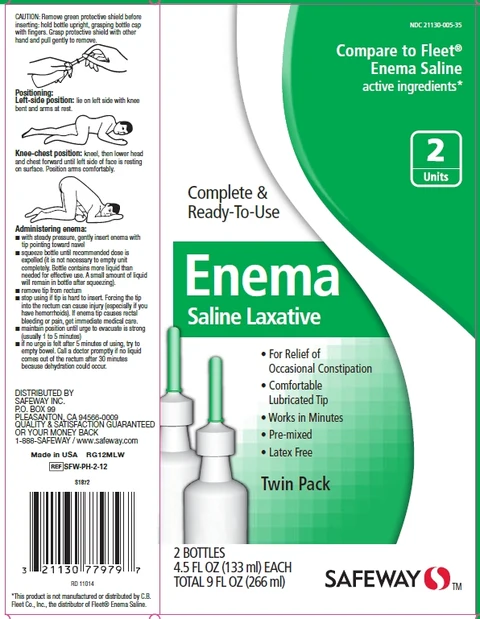 Saline Laxative 포장