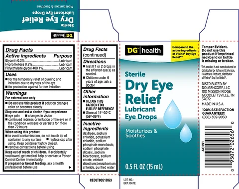 DG Health Dry Eye Relief 포장