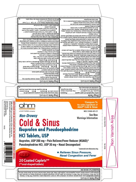 Ibuprofen and Pseudoephedrine hydrochloride 포장