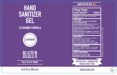 BLUZEN HAND SANITIZER LAVENDER 포장