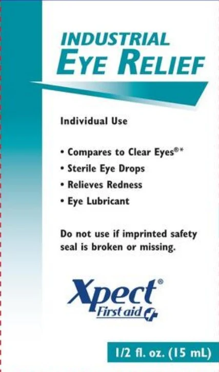 Xpect Industrial Eye Relief packaging