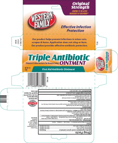 Western Family Triple Antibiotic packaging