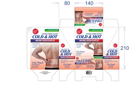 COLD AND HOT MEDICATED Patch packaging