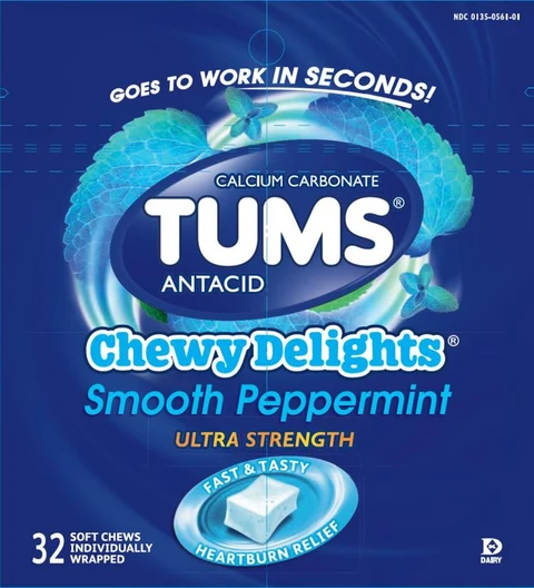 Tums Chewy Delights 포장