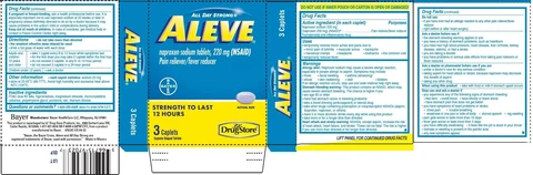 Aleve / Aleve, TRAVEL BASIX 포장