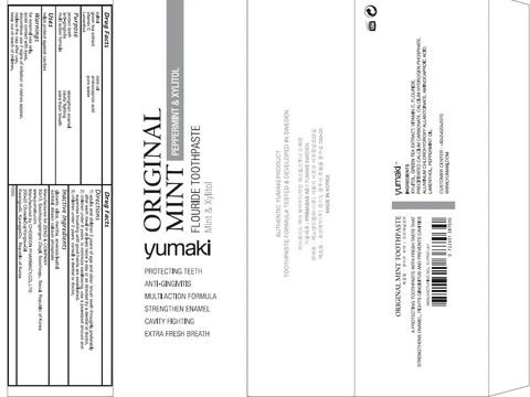 YUMAKI ORIGINAL MINT TOOTH packaging