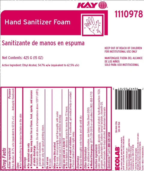 Kay Hand Sanitizer Foam 포장