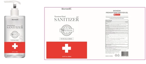 BIOMEDIK Premium HAND SANITIZER Gel 포장