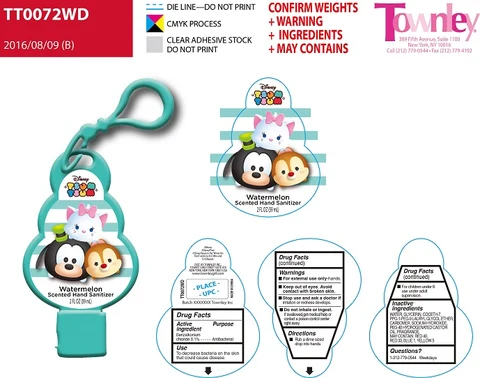 Tsum Tsum Watermelon Scented Hand Sanitizer 포장