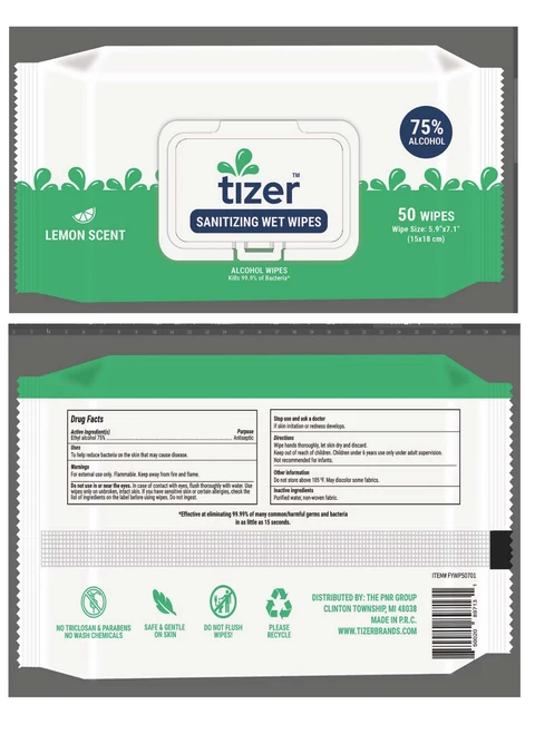 ALCOHOL WIPES 포장