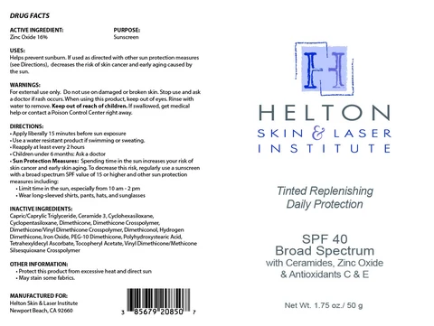 Tinted Replenishing Daily Protection packaging