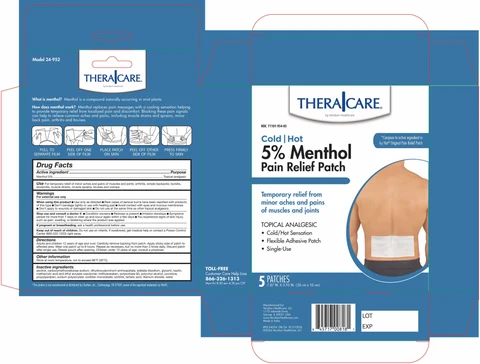 Thera Care Cold Hot Medicated Patch packaging