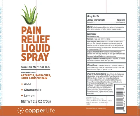Copperlife Pain Relief Liquid 포장