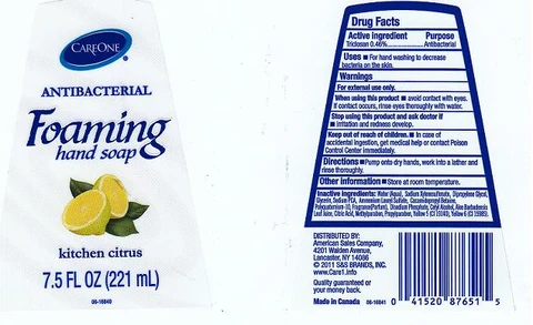 ANTIBACTERIAL FOAMING 포장