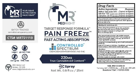 CBD Global Freeze packaging