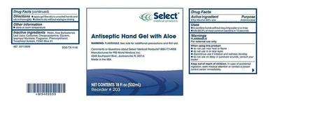 SELECT ANTISEPTIC HAND GEL WITH ALOE 포장