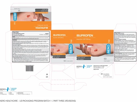 AeroTab Ibuprofen 포장