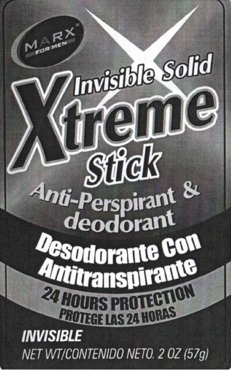 Xtreme Stick Anti-Perspirant and Deodorant packaging