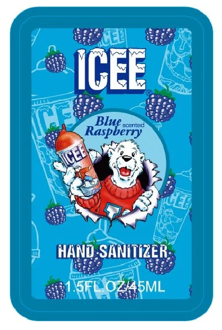 Icee Blue Raspberry Scented Hand Sanitizer 포장