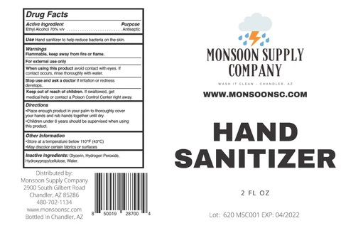 Hand Sanitizer 포장
