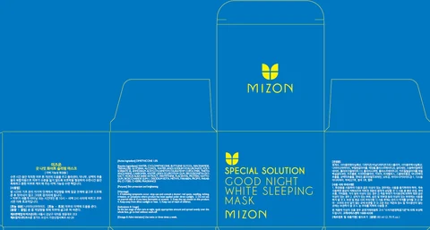 MIZON GOOD NIGHT WHITE SLEEPING MASK packaging
